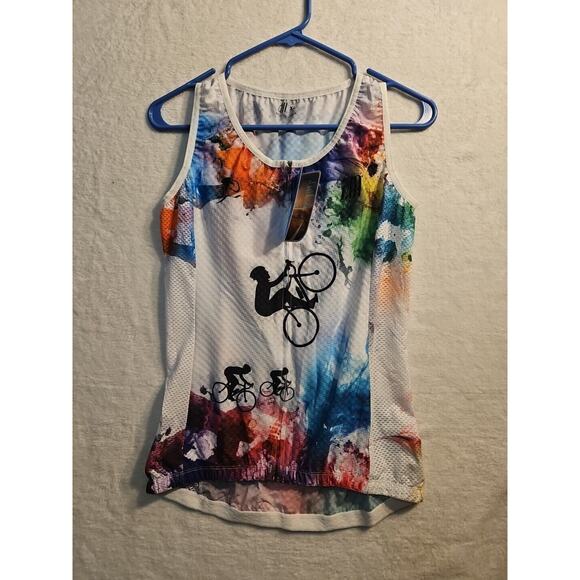 Tie-Dye Other - JM Tie Dye Cycling Jersey XL Unisex Mens/Women Sleeveless (3 Pockets)